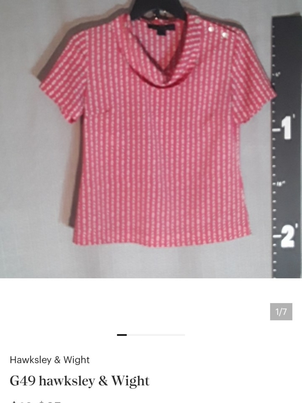 Pink Patterned Short-Sleeve Top